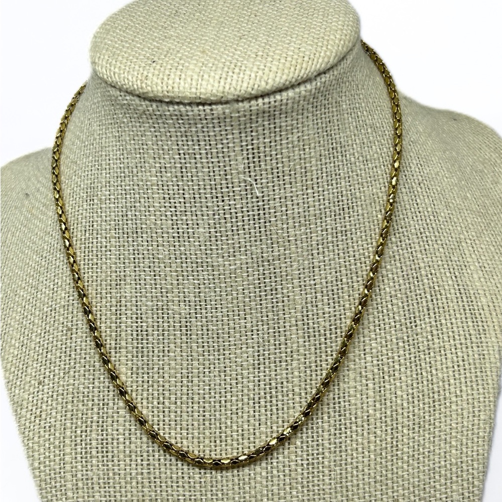 Goldtone Chain‎ Necklace 15"